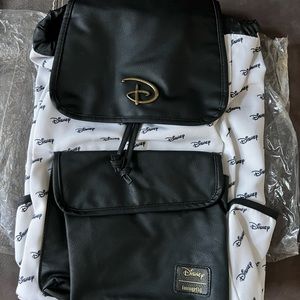 LOUNGEFLY DISNEY LOGO SLOUCH BACKPACK